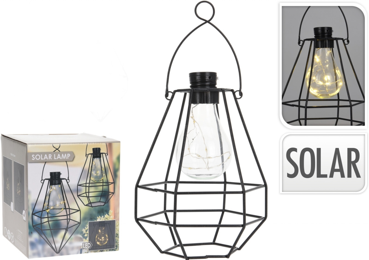 Industriální solární lampa, dekor A