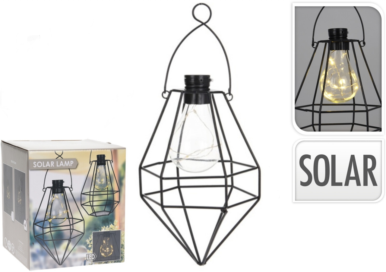 Industriální solární lampa, dekor B