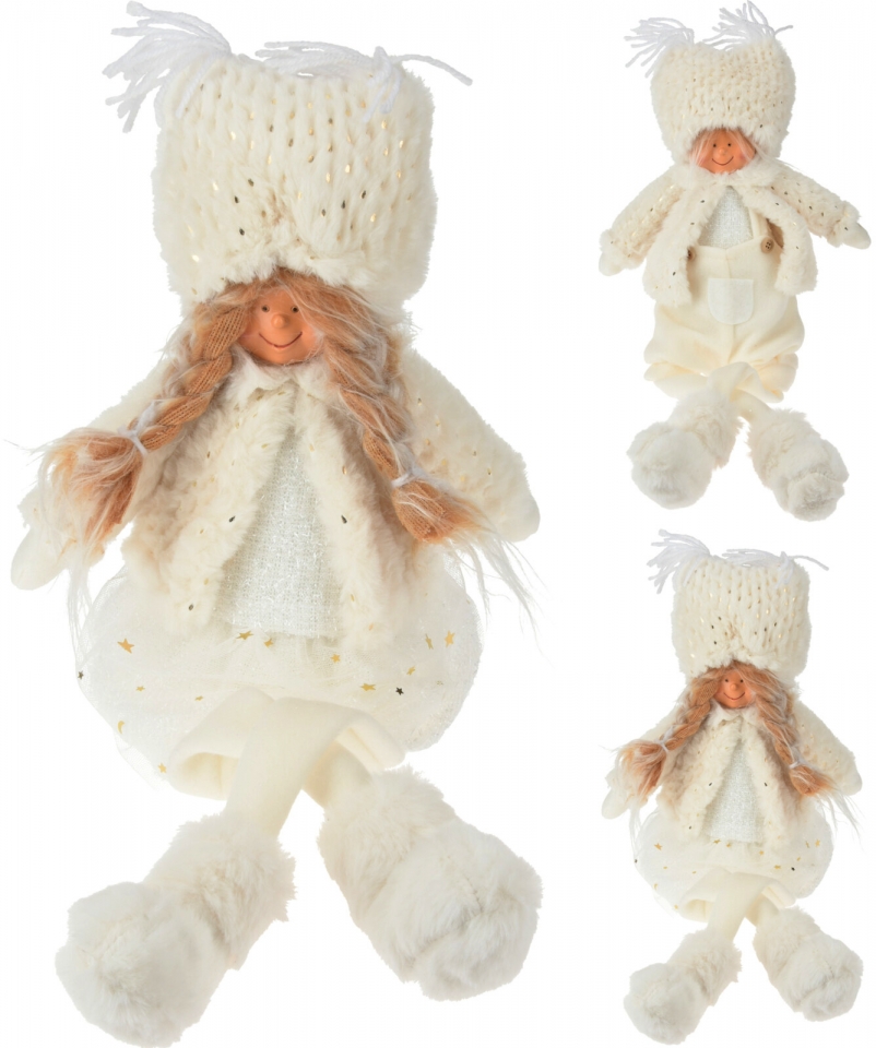Sedící látková figurka holka, kluk 50 cm