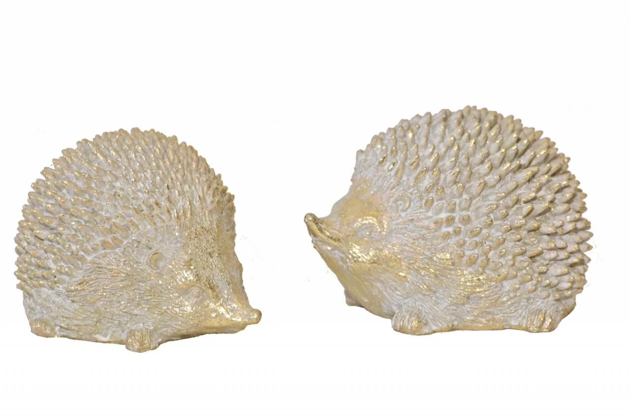 Dekorativní ježek z polyresinu 7x7,5x10 cm, mix druhů