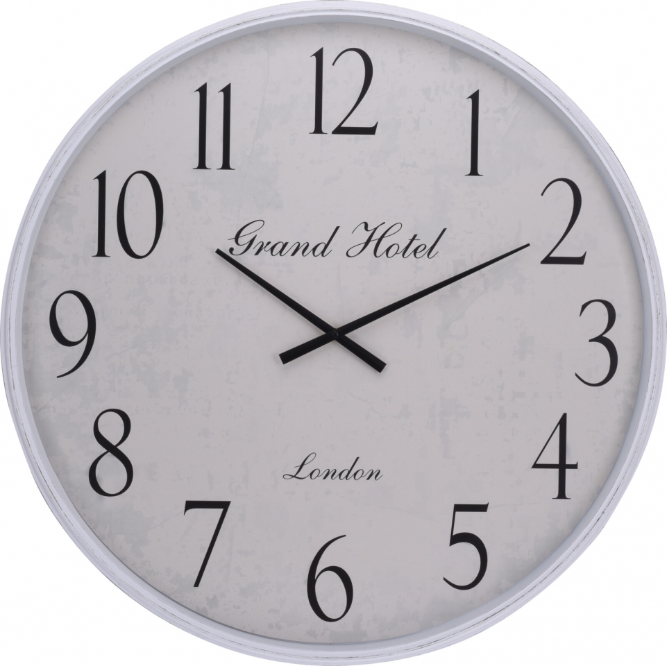 Nástěnné hodiny Grand Hotel 76 cm, bílé